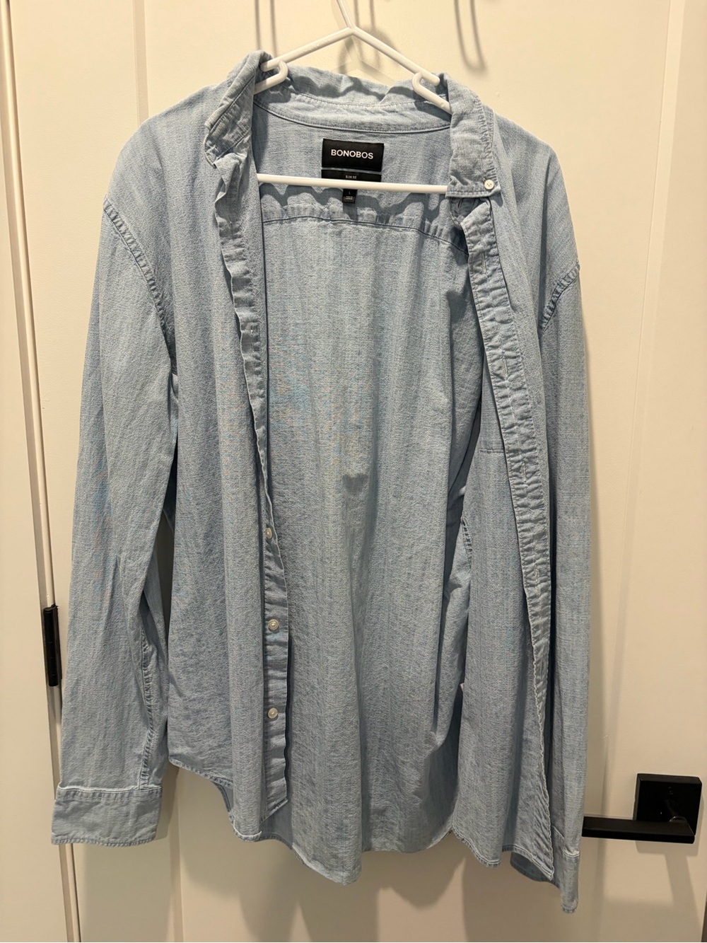 Bonobos Slim Fit Light Blue Chambray Shirt